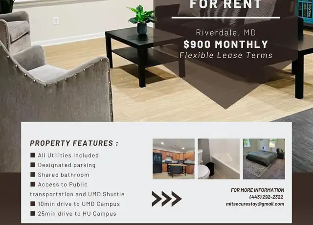 Property at 5311 59th Ave unit Primary Co-living Spc Bedroom 2, Riverdale, MD, 20737, 1 bed, 1 bath, [object Object]