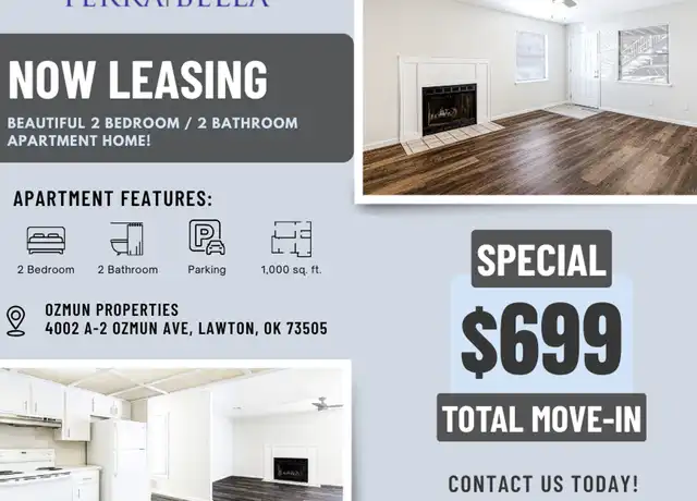 Property at 4002 NW Ozmun Ave Unit 4002 A-2, Lawton, OK, 73505, 2 beds, 2 baths, [object Object]