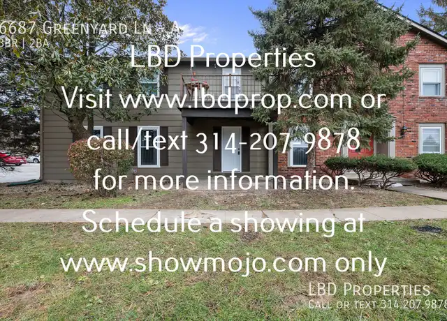 Property at 6687 Greenyard Ln Unit A, Florissant, MO, 63033, 3 beds, 2 baths, [object Object]