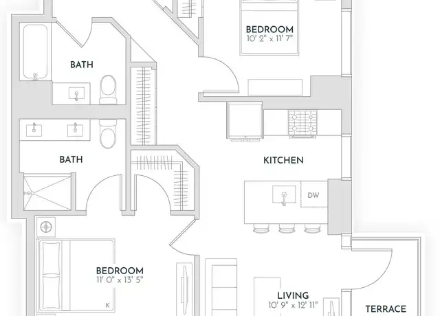 Property at 1125 W Van Buren St Unit 1612, Chicago, IL, 60607, 2 beds, 2 baths, [object Object]