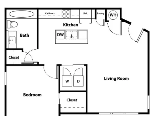 Property at 1510 Powell St Unit D202, Springdale, AR, 72764, 1 bed, 1 bath, [object Object]