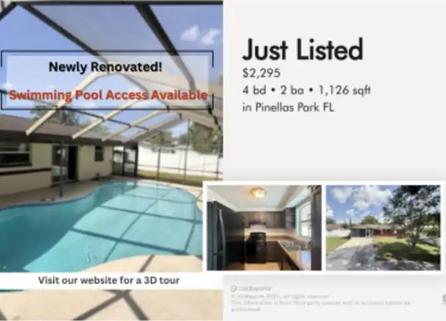 Property at 5606 89th Ave N, Pinellas Park, FL, 33782, 4 beds, 2 baths, [object Object]