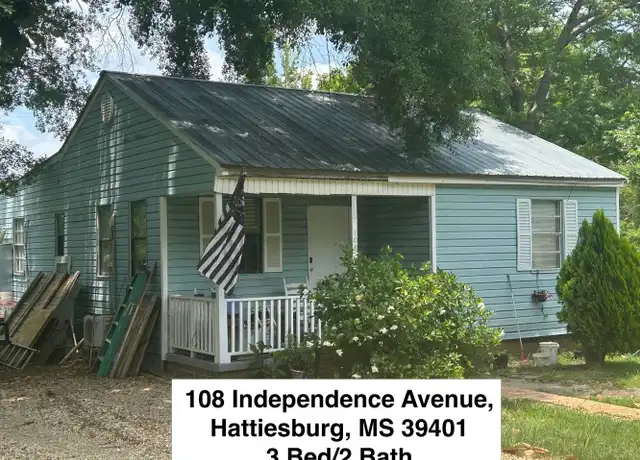 Property at 108 Independence Ave, Hattiesburg, MS, 39401, 3 beds, 2 baths, [object Object]
