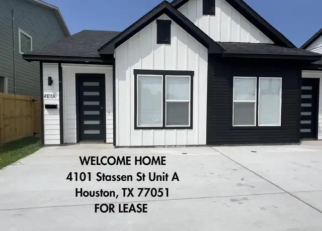 Property at 4101 Stassen St Unit A, Houston, TX, 77051, 3 beds, 2 baths, [object Object]