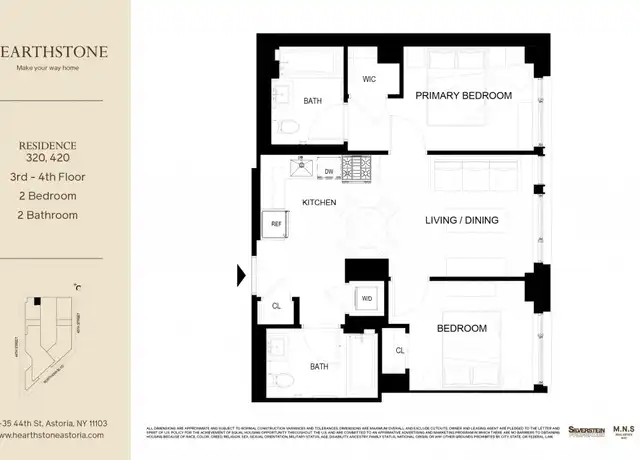 Property at 3435 44th St Unit 320, Queens, NY, 11101, 2 beds, 2 baths, [object Object]