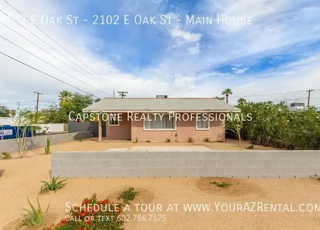 Property at 2102 E Oak St Unit Main House, Phoenix, AZ, 85006, 3 beds, 2 baths, [object Object]