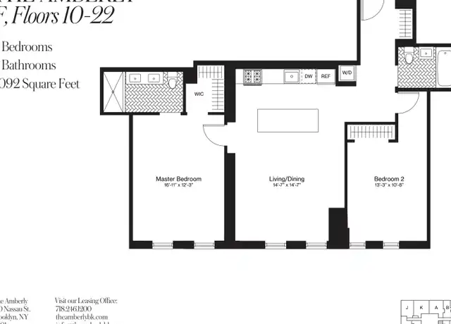 Property at 120 Nassau St Unit 12F, Brooklyn, NY, 11201, 2 beds, 2 baths, [object Object]