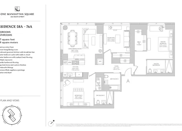 Property at 252 South St Unit 63A, New York, NY, 10002, 3 beds, 3 baths, [object Object]