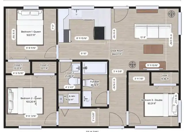 Property at Awesome Renovation - Perfect UofA Location - Modern 3 BR 2 BA - A/C - 1119 E Adams St, Tucson, AZ, 85719, 3 beds, 1.5 baths, [object Object]