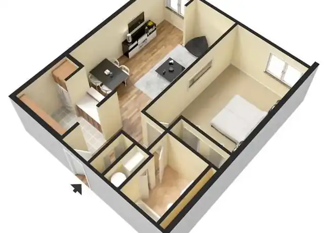 Property at 370 S 5th St Unit 204A, Columbus, OH, 43215, 1 bed, 1 bath, [object Object]