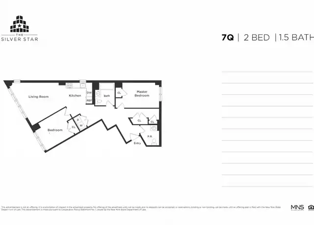 Property at 3714 36th St Unit 7-Q, Long Island City, NY, 11101, 2 beds, 1.5 baths, [object Object]