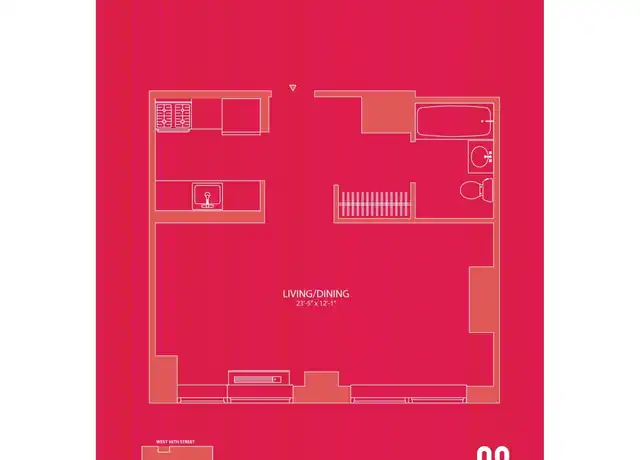 Property at 455 W 37th St Unit 1106, New York, NY, 10018, 0 beds, 1 bath, [object Object]