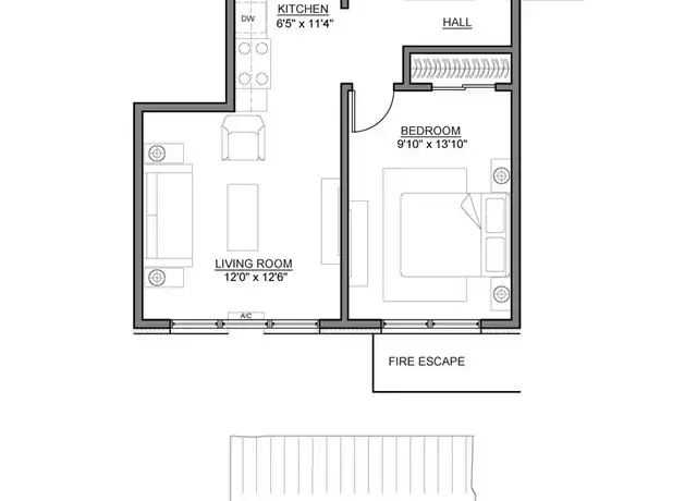Property at 30 Euclid Ave Unit 2F, Hackensack, NJ, 07601, 1 bed, 1 bath, [object Object]