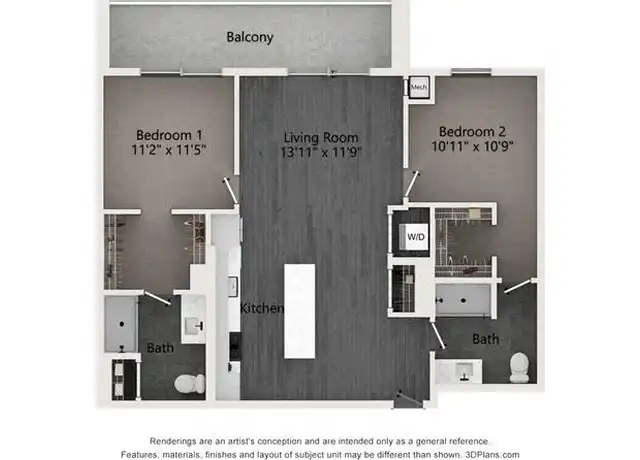 Property at 1454 W Randolph St Unit 726, Chicago, IL, 60607, 2 beds, 2 baths, [object Object]