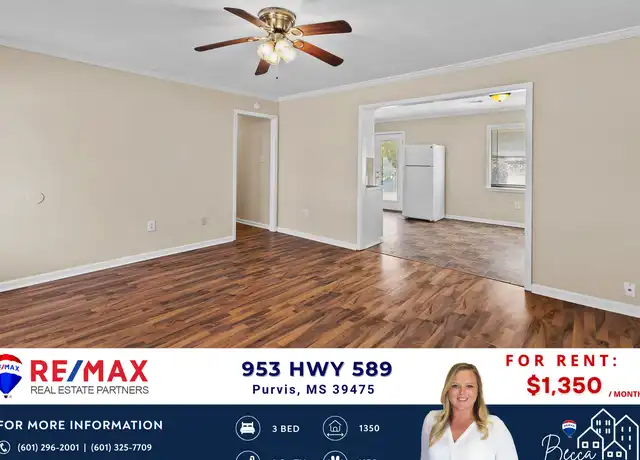 Property at 953 Highway 589, Purvis, MS, 39475, 3 beds, 2 baths, [object Object]