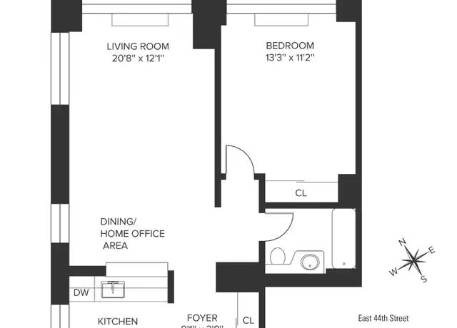 Property at 150 E 44th St Unit 22-B, New York, NY, 10017, 1 bed, 1 bath, [object Object]