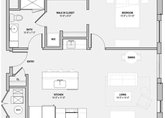 Property at 747 W Freshwater Way Unit 507, Milwaukee, WI, 53204, 1 bed, 1 bath, [object Object]