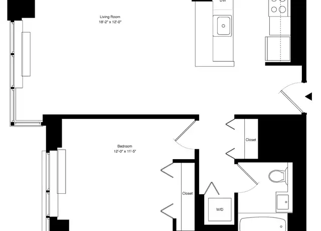 Property at 55 W 25th St Unit 24-G, New York, NY, 10010, 1 bed, 1 bath, [object Object]