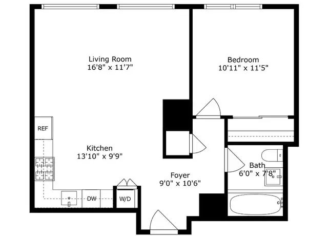 Property at 150 Myrtle Ave #2305, Brooklyn, NY, 11201, 1 bed, 1 bath, [object Object]