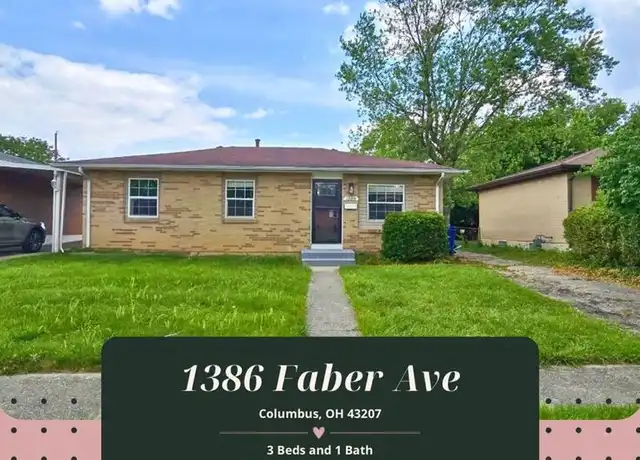 Property at 1386 Faber Ave, Columbus, OH, 43207, 3 beds, 1 bath, [object Object]