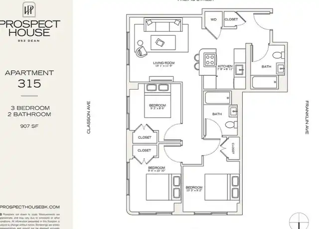 Property at 953 Dean St Unit 315, Brooklyn, NY, 11238, 3 beds, 2 baths, [object Object]