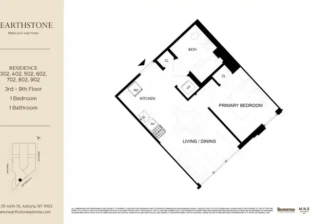 Property at 3435 44th St Unit 802, Queens, NY, 11101, 1 bed, 1 bath, [object Object]