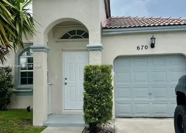 Property at 670 NW 154th Ave, Pembroke Pines, FL, 33028, 3 beds, 2 baths, [object Object]
