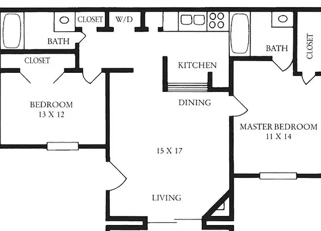 Property at Thorn Manor - 300 W Wintergreen Rd, Desoto, TX, 75115, 1-2 bed, 1 bath, [object Object]
