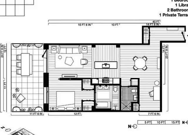 Property at 345 W 14th St Unit 2E, New York, NY, 10014, 1 bed, 2 baths, [object Object]