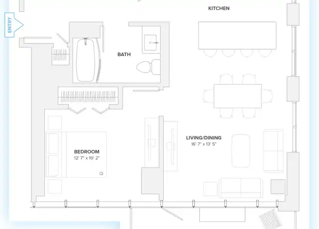 Property at 730 N Milwaukee Ave Unit 815, Chicago, IL, 60642, 1 bed, 1 bath, [object Object]