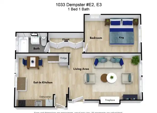 Property at 1033 Dempster St Unit 2E, Evanston, IL, 60201, 1 bed, 1 bath, [object Object]