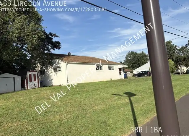 Property at 433 Lincoln Ave, Hatboro, PA, 19040, 3 beds, 1 bath, [object Object]