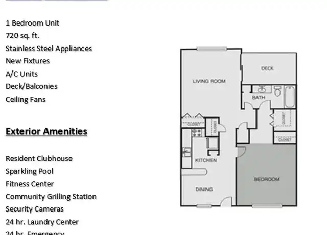 Property at 6838 Cantrell Rd Unit B12, Little Rock, AR, 72207, 1 bed, 1 bath, [object Object]