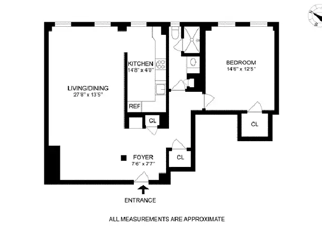 Property at 333 W 56th St Unit 8I, New York, NY, 10019, 1 bed, 1 bath, [object Object]
