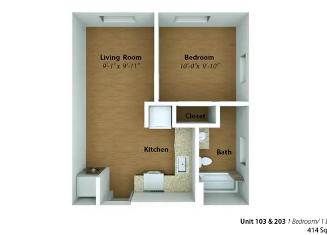 Property at 1142 W Grace St Unit 203, Richmond, VA, 23220, 1 bed, 1 bath, [object Object]