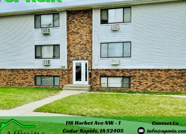 Property at 116 Harbet Ave NW Unit 1, Cedar Rapids, IA, 52405, 2 beds, 1 bath, [object Object]