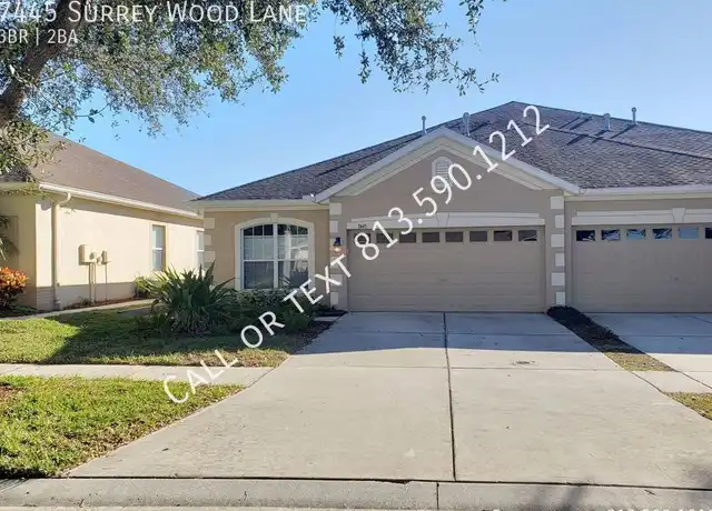 Property at 7445 Surrey Wood Ln, Apollo Beach, FL, 33572, 3 beds, 2 baths, [object Object]