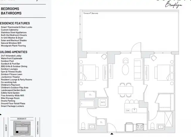 Property at 500 Degraw St Unit 528, Brooklyn, NY, 11217, 2 beds, 2 baths, [object Object]