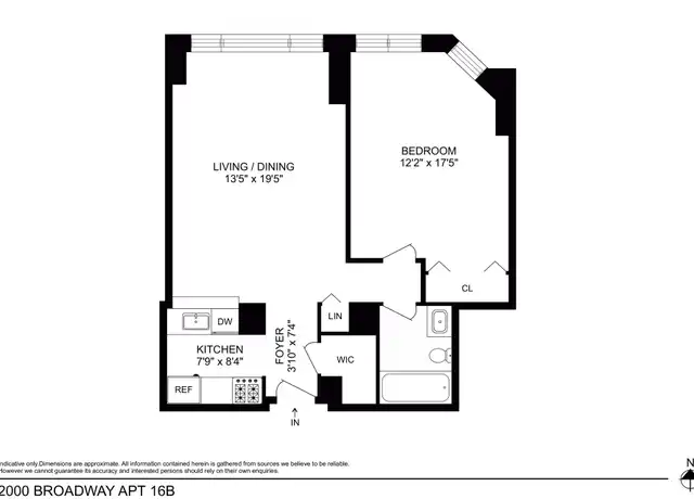 Property at 2000 Broadway Unit 16B, New York, NY, 10023, 1 bed, 1 bath, [object Object]