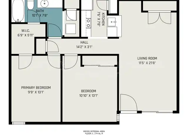 Property at 5805 Royal Ridge Dr Unit L, West Springfield, VA, 22152, 2 beds, 1 bath, [object Object]