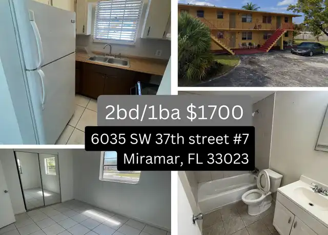 Property at 6034 SW 37th St Unit Villa Lago 7, Miramar, FL, 33023, 2 beds, 1 bath, [object Object]
