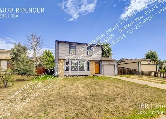 Property at 4878 Ridenour Dr, Colorado Springs, CO, 80916, 3 beds, 3 baths, [object Object]