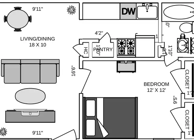 Property at 2825 Bellefontaine Unit 145A, Houston, TX, 77025, 1 bed, 1 bath, [object Object]