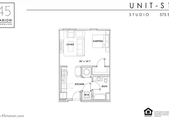 Property at 45 Marion St Unit 309, Brookline, MA, 02446, 0 beds, 1 bath, [object Object]
