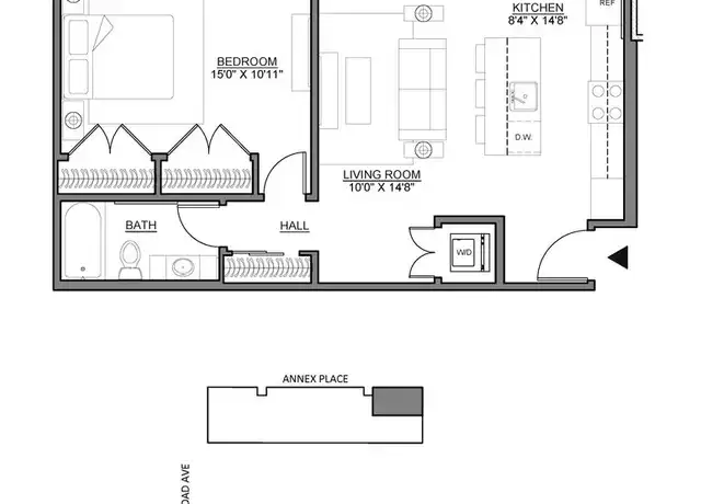 Property at 20 Annex Pl Unit F4, Bergenfield, NJ, 07621, 1 bed, 1 bath, [object Object]