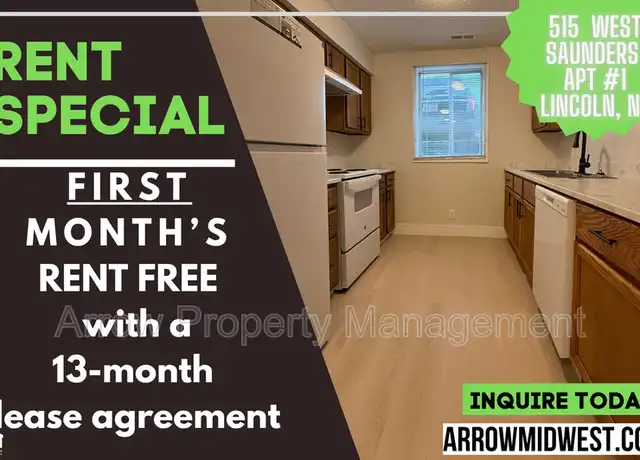 Property at 515 W Saunders Ave Unit 1, Lincoln, NE, 68521, 1 bed, 1 bath, [object Object]