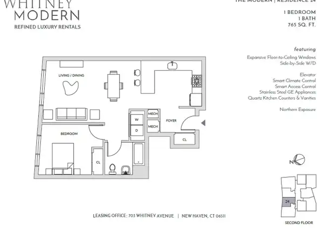 Property at 703 Whitney Ave Unit 24, New Haven, CT, 06511, 1 bed, 1 bath, [object Object]