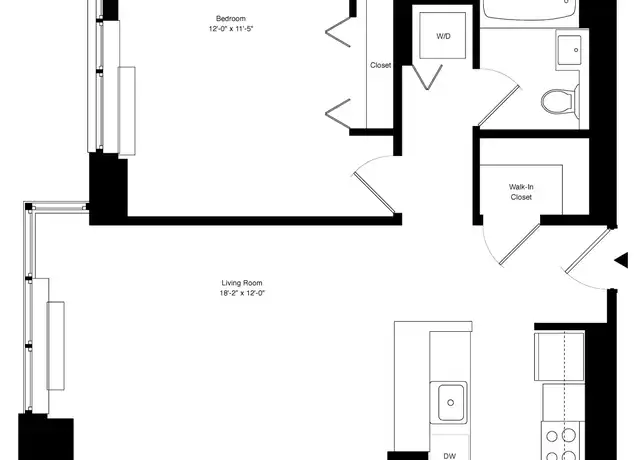 Property at 55 W 25th St Unit 22F, New York, NY, 10010, 1 bed, 1 bath, [object Object]