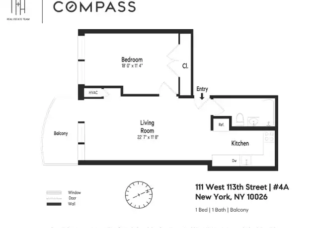 Property at 111 W 113th St Unit 4A, New York, NY, 10026, 1 bed, 1 bath, [object Object]