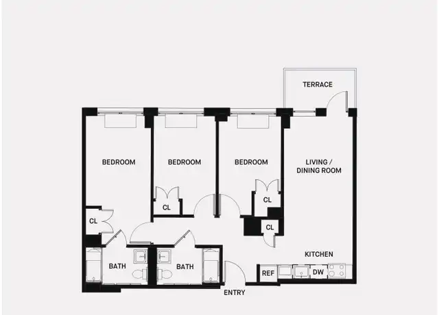 Property at 800 Flatbush Ave Unit 317, Brooklyn, NY, 11226, 3 beds, 2 baths, [object Object]